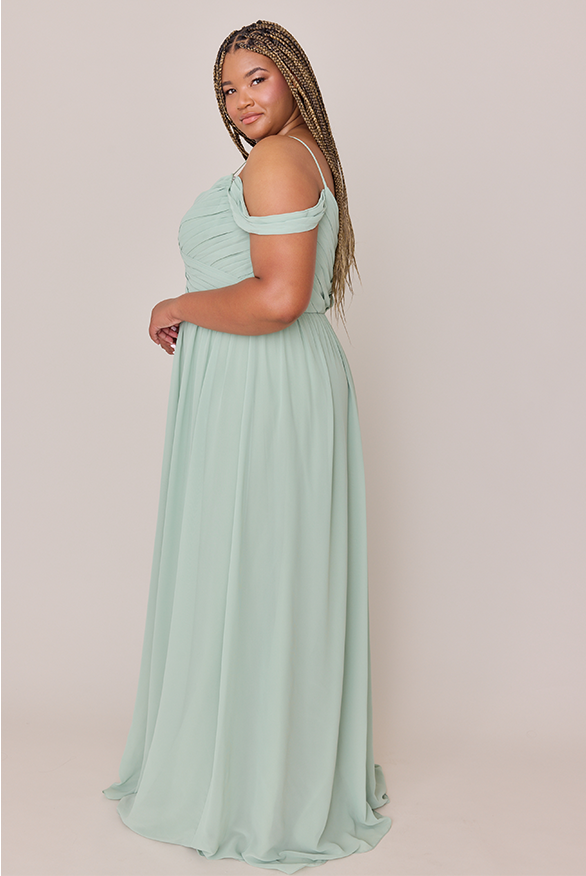 Lily Chiffon Dress | Made To Order Sage Lily Chiffon Dress | Made To Order Sage