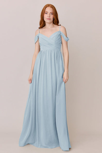 Lily Chiffon Dress | Made To Order | Light Blue