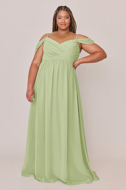 Lily Chiffon Dress | Made To Order | Matcha