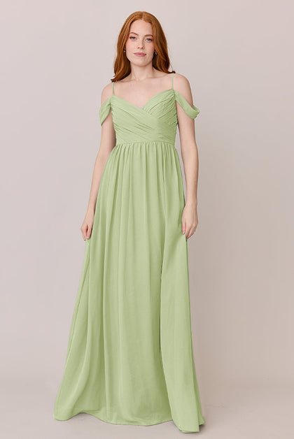 Lily Chiffon Dress | Made To Order | Matcha