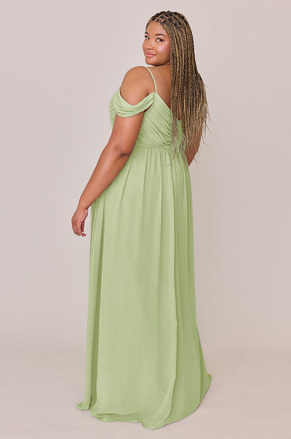 Lily Chiffon Dress | Made To Order | Matcha