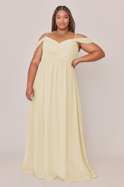 Lily Chiffon Dress | Made To Order | Pale Yellow