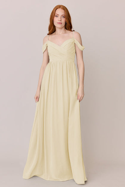 Lily Chiffon Dress | Made To Order | Pale Yellow
