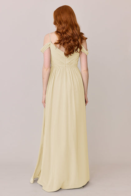 Lily Chiffon Dress | Made To Order | Pale Yellow