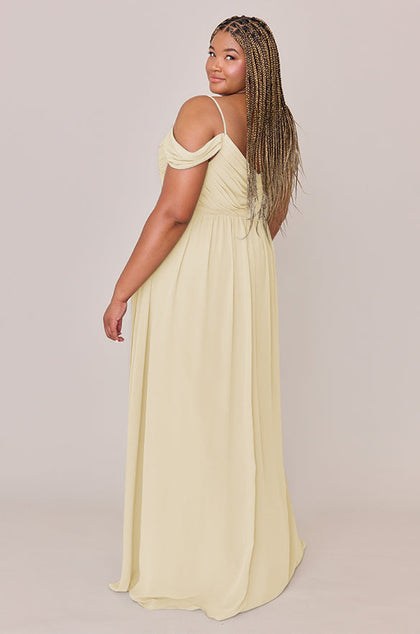 Lily Chiffon Dress | Made To Order | Pale Yellow
