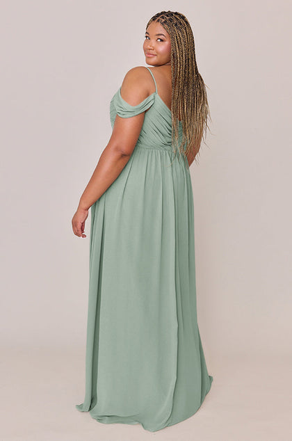 Lily Chiffon Dress | Made To Order | Sage