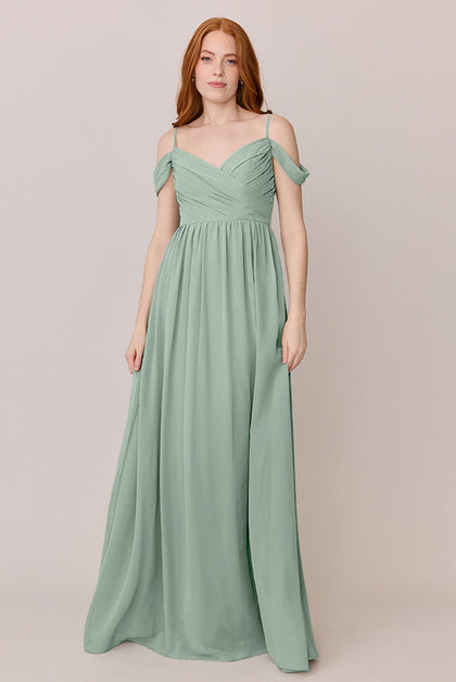 Lily Chiffon Dress | Made To Order | Sage