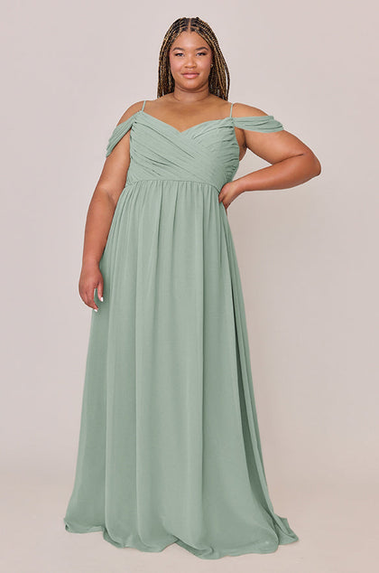 Lily Chiffon Dress | Made To Order | Sage