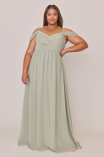 Lily Chiffon Dress | Made To Order | Sage