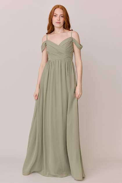 Lily Chiffon Dress | Made To Order | Silver Sage