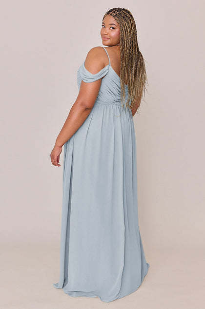 Lily Chiffon Dress | Made To Order | Sky Blue
