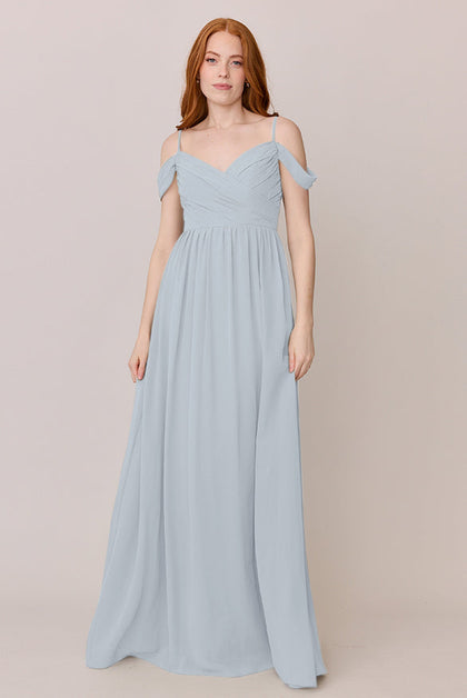 Lily Chiffon Dress | Made To Order | Sky Blue