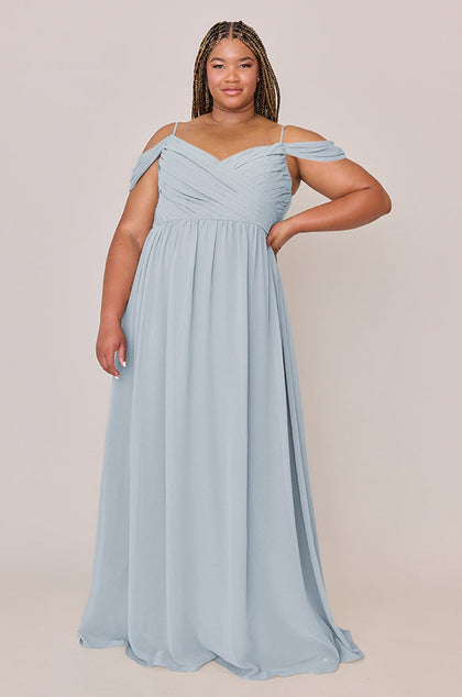 Lily Chiffon Dress | Made To Order | Sky Blue