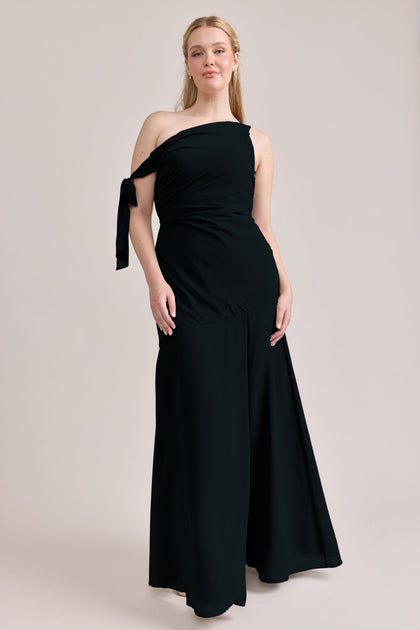 Livvy Chiffon Dress | Made To Order | Black