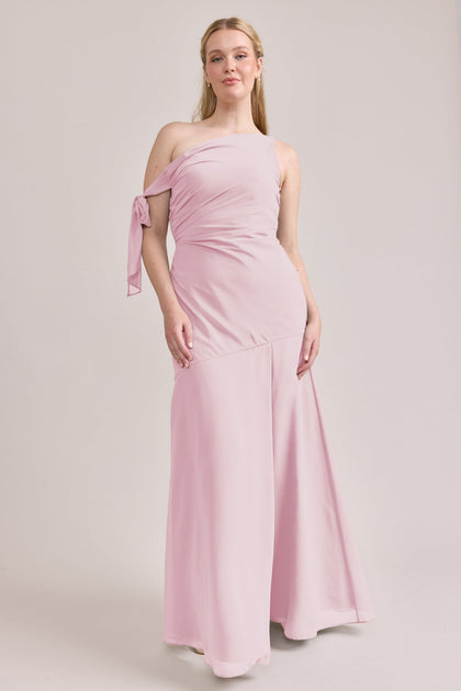 Livvy Chiffon Dress | Made To Order | Blush Pink