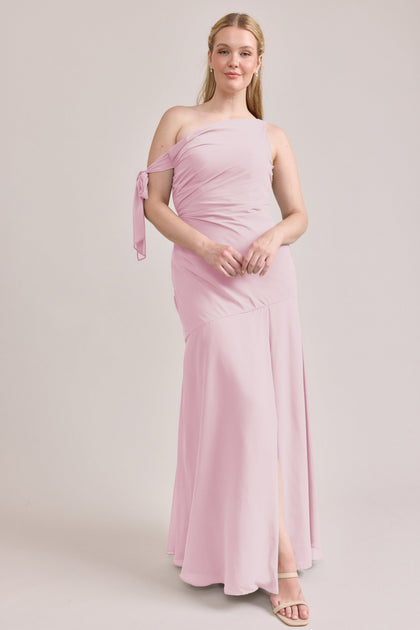 Livvy Chiffon Dress | Made To Order | Blush Pink
