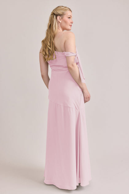Livvy Chiffon Dress | Made To Order | Blush Pink