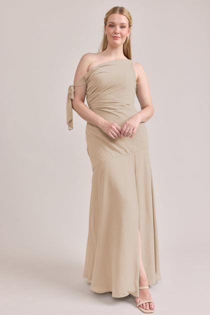Livvy Chiffon Dress | Made To Order | Champagne