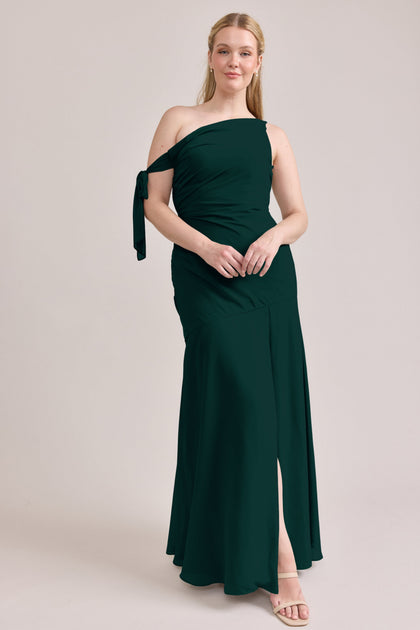 Livvy Chiffon Dress | Made To Order | Classic Emerald