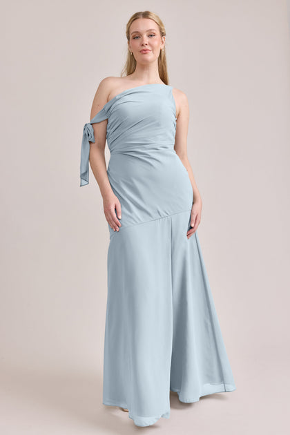 Livvy Chiffon Dress | Made To Order | Light Blue