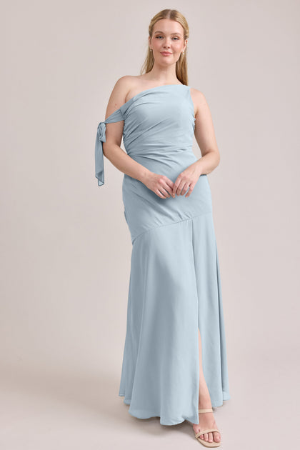 Livvy Chiffon Dress | Made To Order | Light Blue