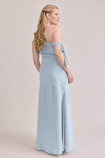 Livvy Chiffon Dress | Made To Order | Light Blue