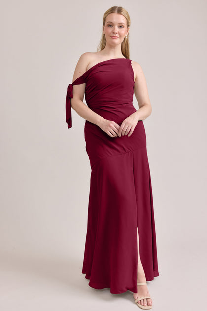 Livvy Chiffon Dress | Made To Order | Marsala