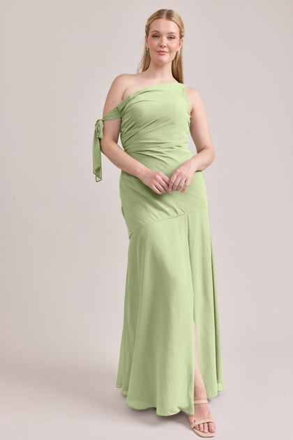 Livvy Chiffon Dress | Made To Order | Matcha