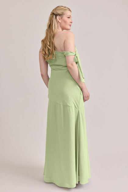 Livvy Chiffon Dress | Made To Order | Matcha