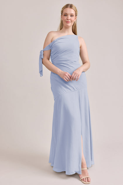 Livvy Chiffon Dress | Made To Order | Periwinkle