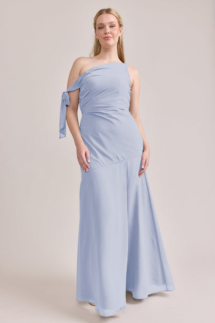Livvy Chiffon Dress | Made To Order | Periwinkle