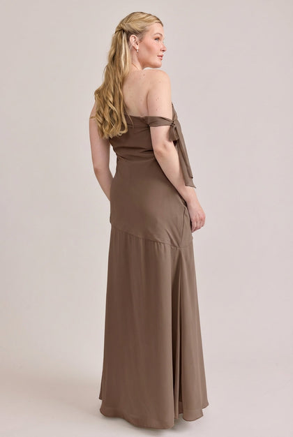 Livvy Chiffon Dress | Made To Order | Truffle