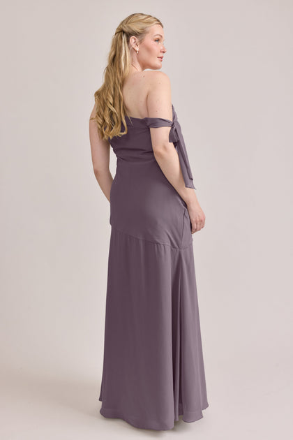 Livvy Chiffon Dress | Made To Order | Wisteria