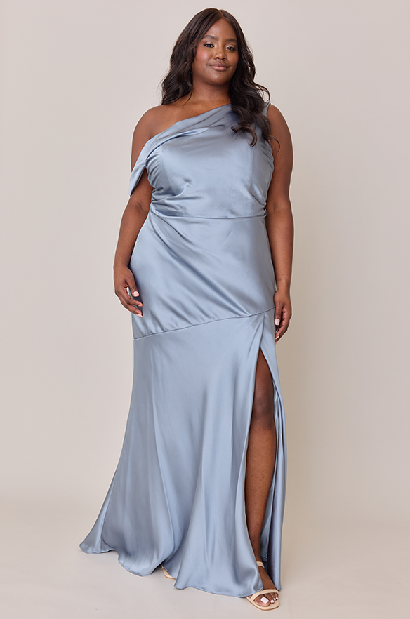 bridesmaid satin dresses Livvy Satin Dress