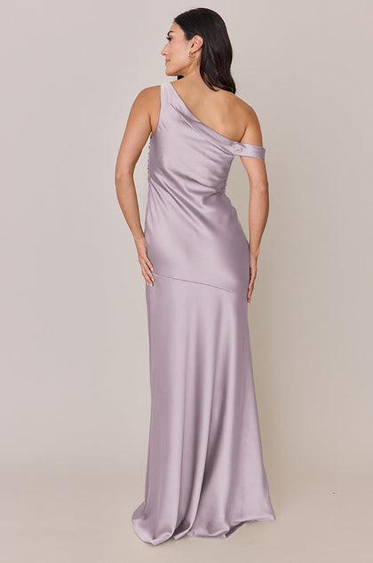Livvy Satin Dress | Made To Order | Lilac