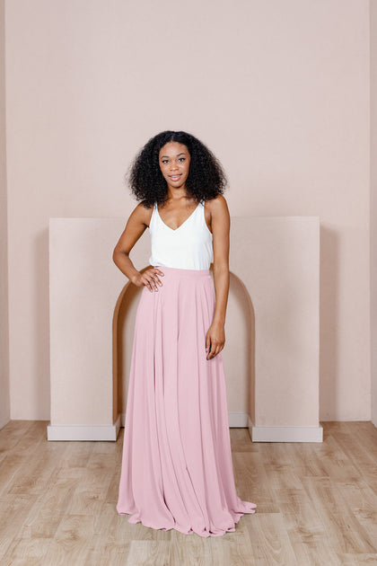 Lola Chiffon Skirt | Made To Order - Baby Pink