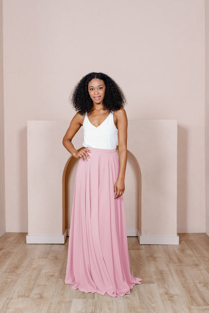 Lola Chiffon Skirt | Made To Order - Perfect Pink