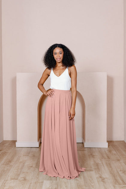 Lola Chiffon Skirt | Made To Order - Blushing Bride