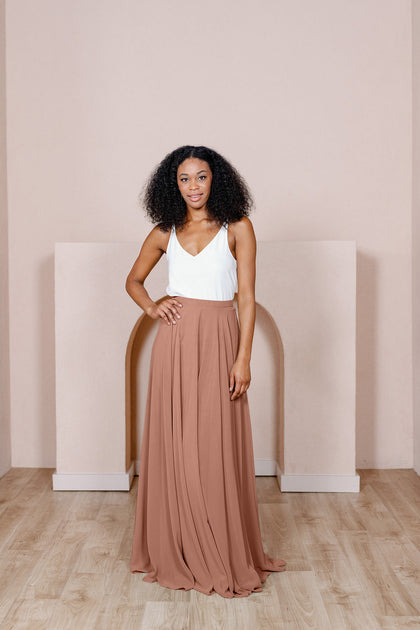 Lola Chiffon Skirt | Made To Order - Desert Rose