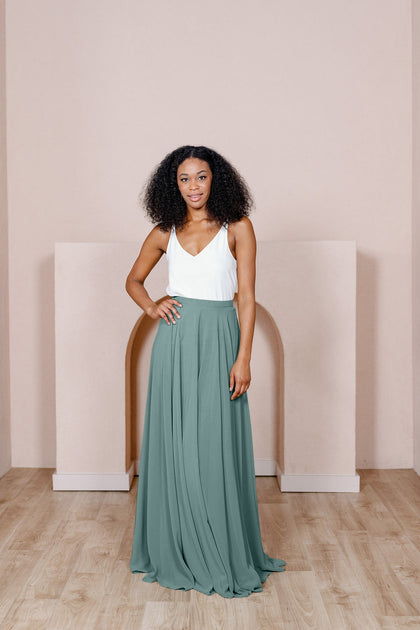 Lola Chiffon Skirt | Made To Order - Rosemary