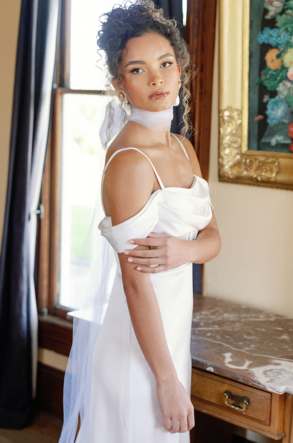 london convertible satin dress London Convertible Satin Dress