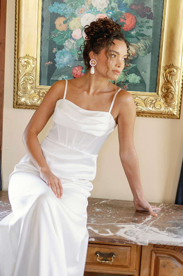 london convertible satin dress London Convertible Satin Dress