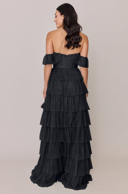 Lucia Tulle Dress | Made To Order | Black