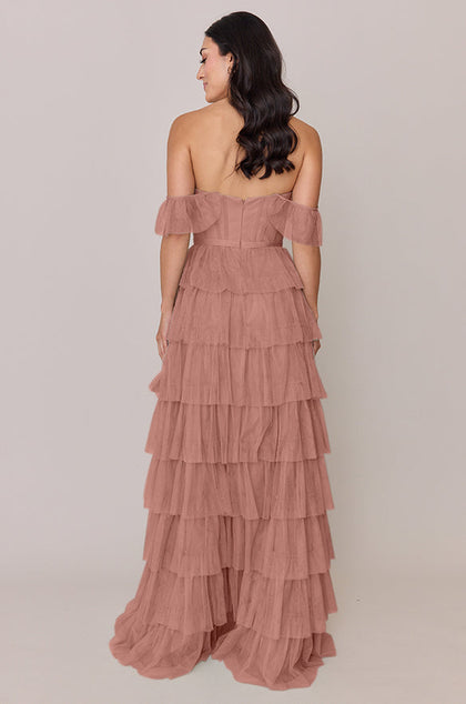Lucia Tulle Dress | Made To Order | Desert Rose