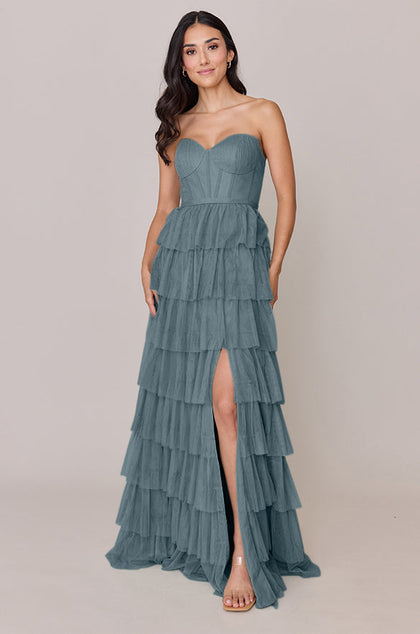 Lucia Tulle Dress | Made To Order | Eucalyptus