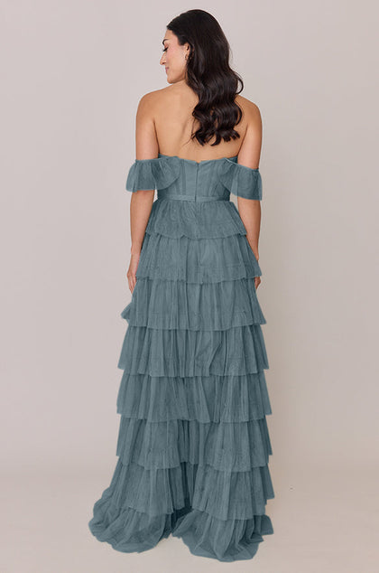 Lucia Tulle Dress | Made To Order | Eucalyptus