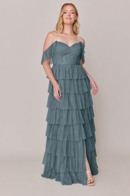 Lucia Tulle Dress | Made To Order | Eucalyptus