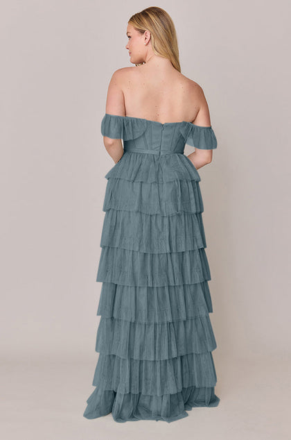Lucia Tulle Dress | Made To Order | Eucalyptus