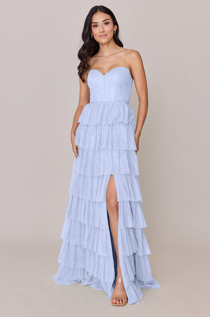 Lucia Tulle Dress | Made To Order | Periwinkle