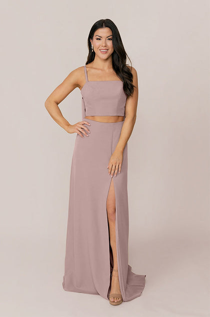 Luna Crepe Skirt | Made To Order - Latte